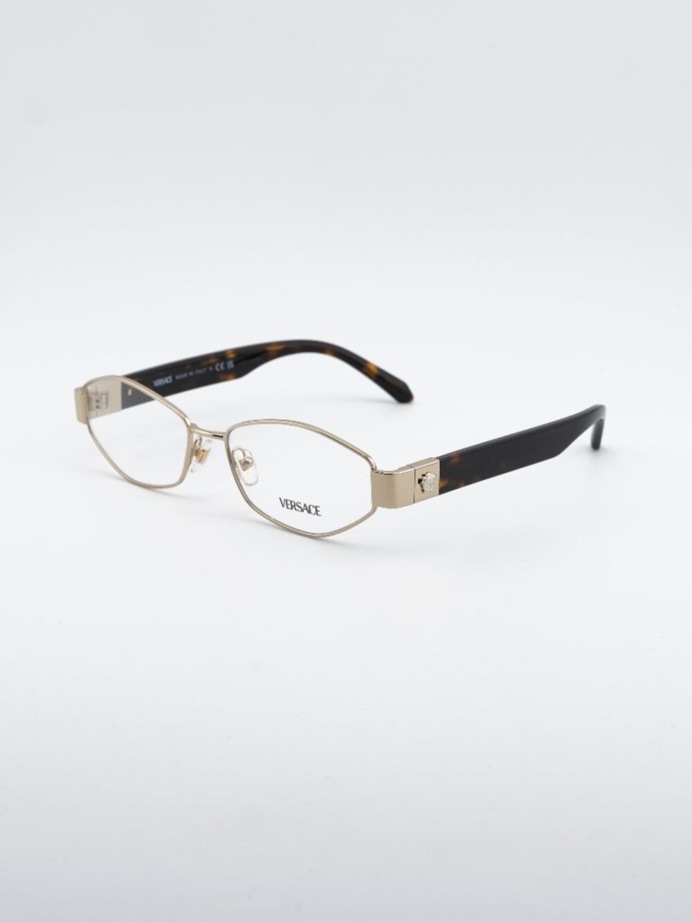 Versace VE1298 1252 Eyeglasses Gold 53mm Oval Frame